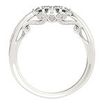 Round Diamond Two-Stone Fashion Ring