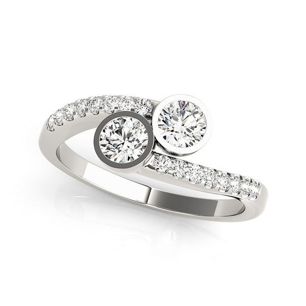Multi-Diamond 14K Gold Fashion Statement Ring