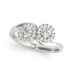14K Multi-Stone Round Diamond Fashion Ring