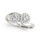 14K Multi-Stone Round Diamond Fashion Ring