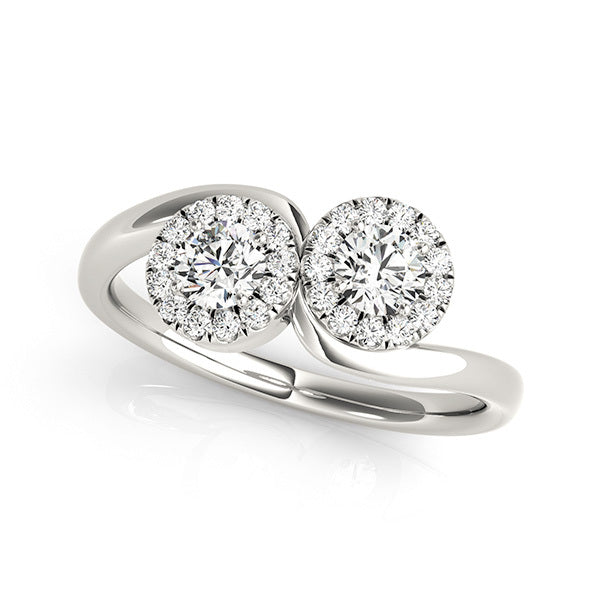 14K Multi-Stone Round Diamond Fashion Ring
