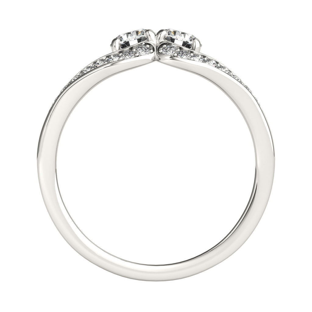 Platinum Multi-Diamond Fashion Statement Ring