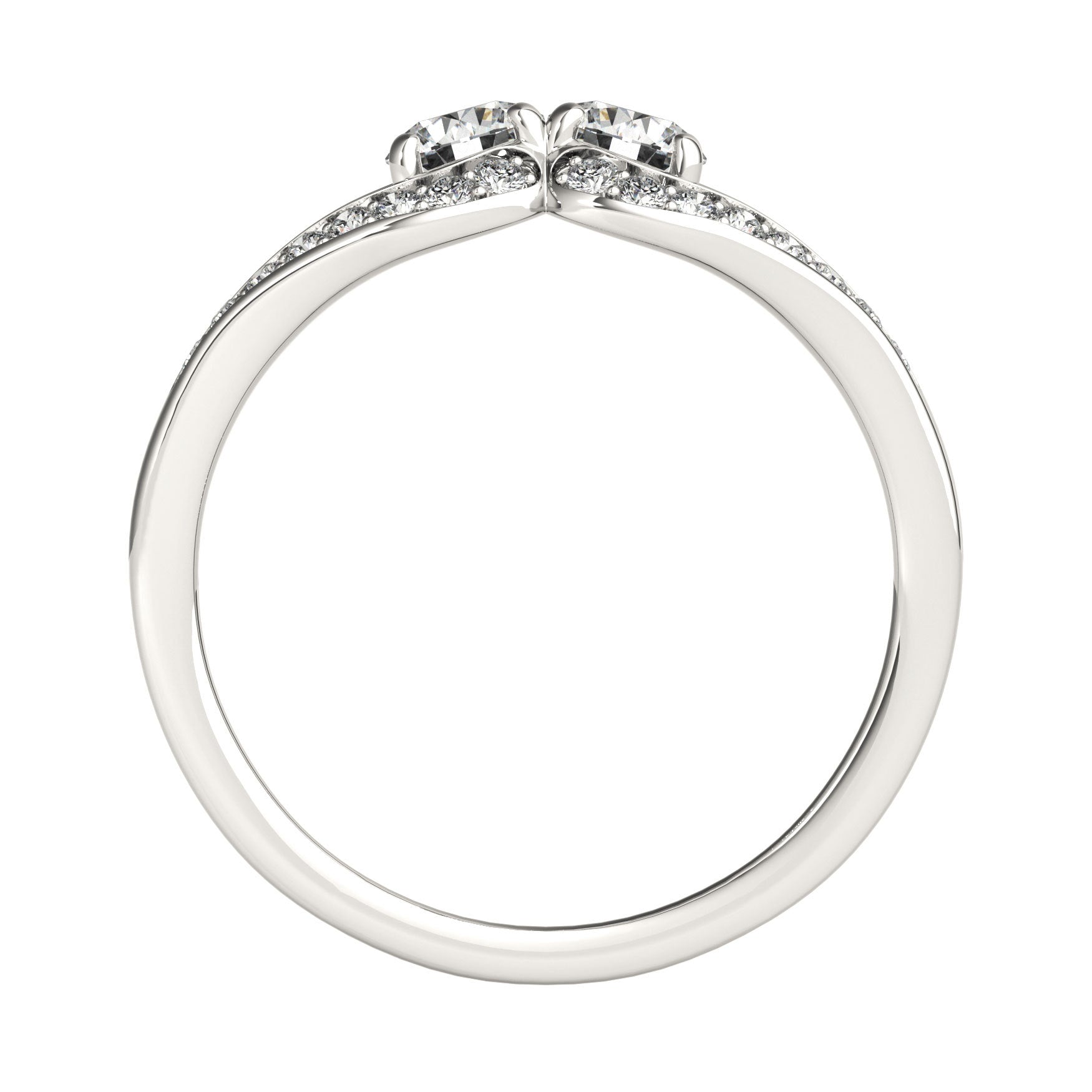 Platinum Multi-Diamond Fashion Statement Ring