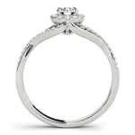 Premium Round Diamond Halo Engagement Ring