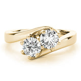 14K Yellow Gold Two-Stone Diamond Fashion Ring