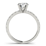 1 CT Round Diamond Engagement Ring