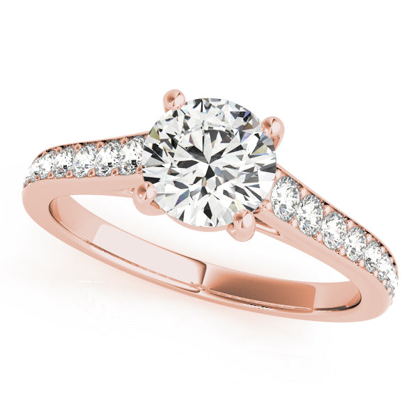 14K Rose Gold 1.33ctw Round Diamond Ring