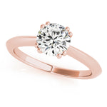 14K Rose Gold 1 CT Diamond Engagement Ring