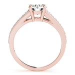 14K Rose Gold 1 CT Diamond Engagement Ring