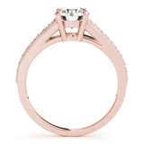 14K Rose Gold 1 CT Diamond Engagement Ring