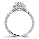 Premium Round Diamond Halo Engagement Ring