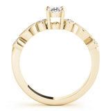 14K Yellow Gold Oval Diamond Fashion Ring