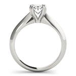 0.6CT Oval Diamond Solitaire Engagement Ring