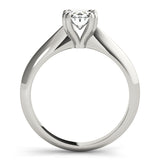 0.6CT Oval Diamond Solitaire Engagement Ring