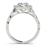 Premium Round Diamond Halo Engagement Ring