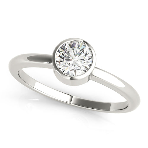 0.5 CT Round Diamond Solitaire Engagement Ring