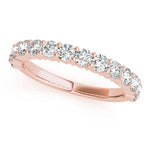 14K Rose Gold Diamond Wedding Ring
