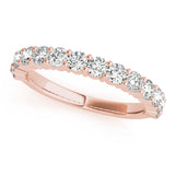 14K Rose Gold Diamond Wedding Ring