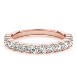 14K Rose Gold Diamond Wedding Ring