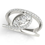 Multi-Diamond Fashion Ring in Premium Metal