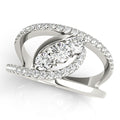 Multi-Diamond Fashion Ring in Premium Metal