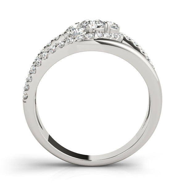 Multi-Diamond Fashion Ring in Premium Metal