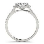 Round Diamond Halo Engagement Ring