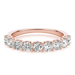 18K Rose Gold 1 CT Diamond Wedding Ring