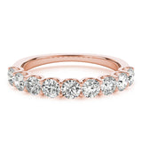 18K Rose Gold 1 CT Diamond Wedding Ring