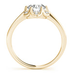 18K Yellow Gold 1 CT Diamond Halo Engagement Ring