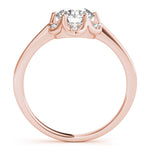 14K Rose Gold 1 CT Diamond Halo Engagement Ring