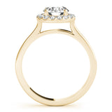 14K Yellow Gold 1 ct Diamond Halo Engagement Ring