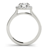 Round Diamond Halo Engagement Ring