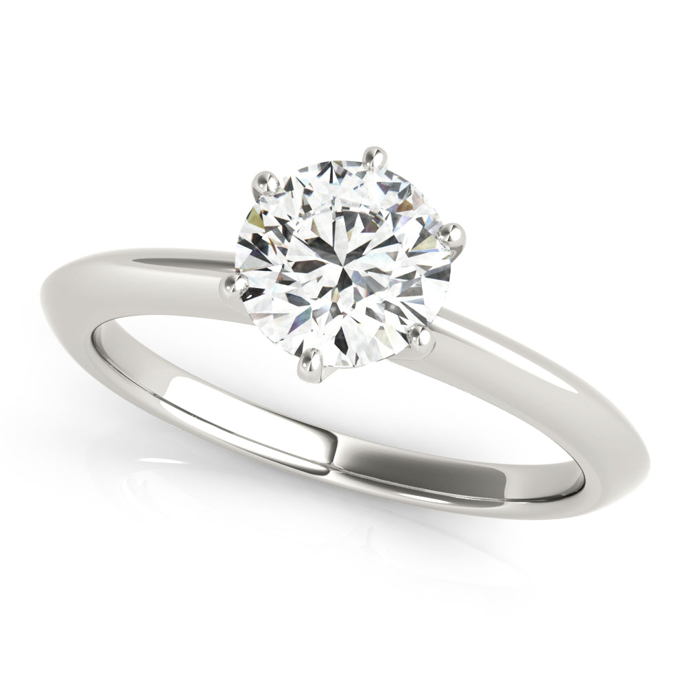 1.0 CT Round Diamond Solitaire Engagement Ring