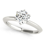 1.0 CT Round Diamond Solitaire Engagement Ring