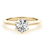 14K Yellow Gold 1 CT Diamond Engagement Ring
