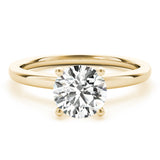 18K Yellow Gold 1 CT Diamond Engagement Ring
