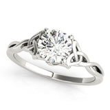 0.47 CT Round Diamond Solitaire Engagement Ring