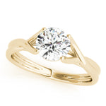14K Yellow Gold 1ct Diamond Engagement Solitaire Ring