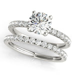 Diamond Round Single Row Engagement Ring