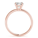 18K Rose Gold 1ct Diamond Engagement Solitaire Ring
