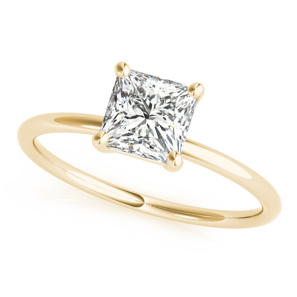 18K Yellow Gold 0.6 CT Diamond Solitaire Ring