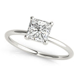 0.6CT Princess Diamond Solitaire Ring