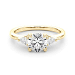 14K Yellow Gold Diamond Engagement Ring