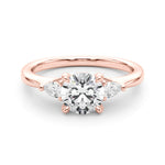 14K Rose Gold Diamond Engagement Ring