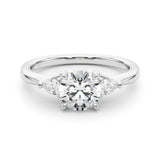 1.0 CT Round Diamond Three Stone Ring
