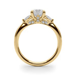 14K Yellow Gold 1.22 ctw Diamond Three-Stone Ring