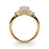 14K Yellow Gold 1.22 ctw Diamond Three-Stone Ring