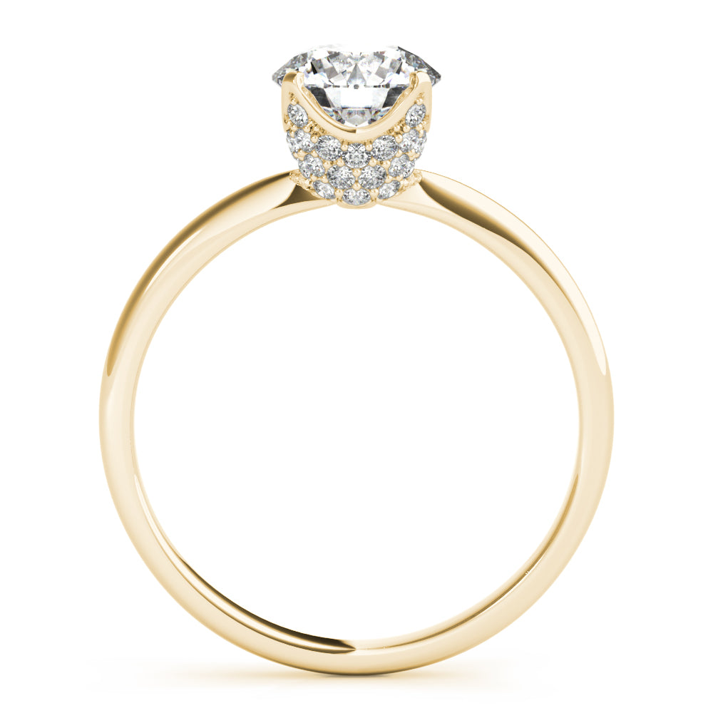 14K Yellow Gold 1 ct Diamond Engagement Solitaire Ring