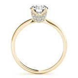 14K Yellow Gold 1 ct Diamond Engagement Solitaire Ring